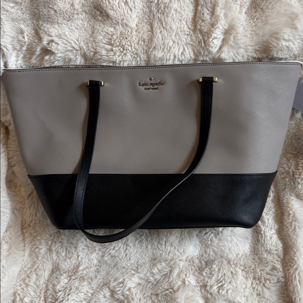 Kate Spade Two-Tone Gray and Black Handbag